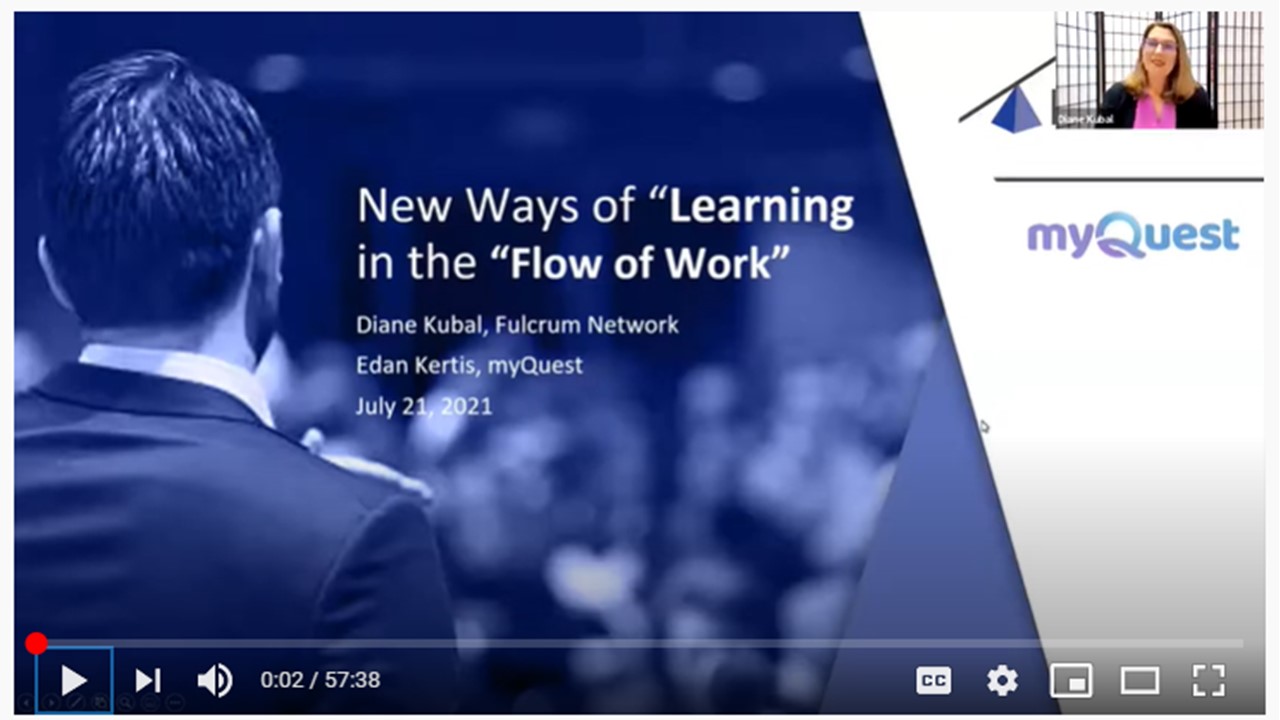 Webinar: Learning in the Flow of Work