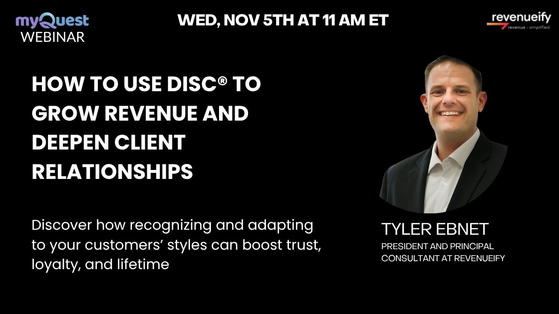 Webinar: How to use DiSC to Grow Revenue & Deepen Client Relationships